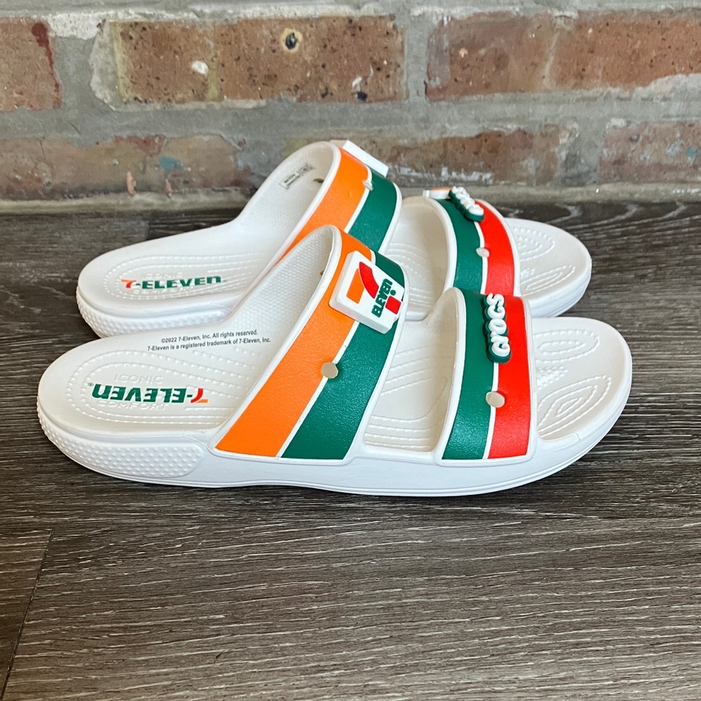 Crocs 7-Eleven Classic Two-Strap Slide sandals